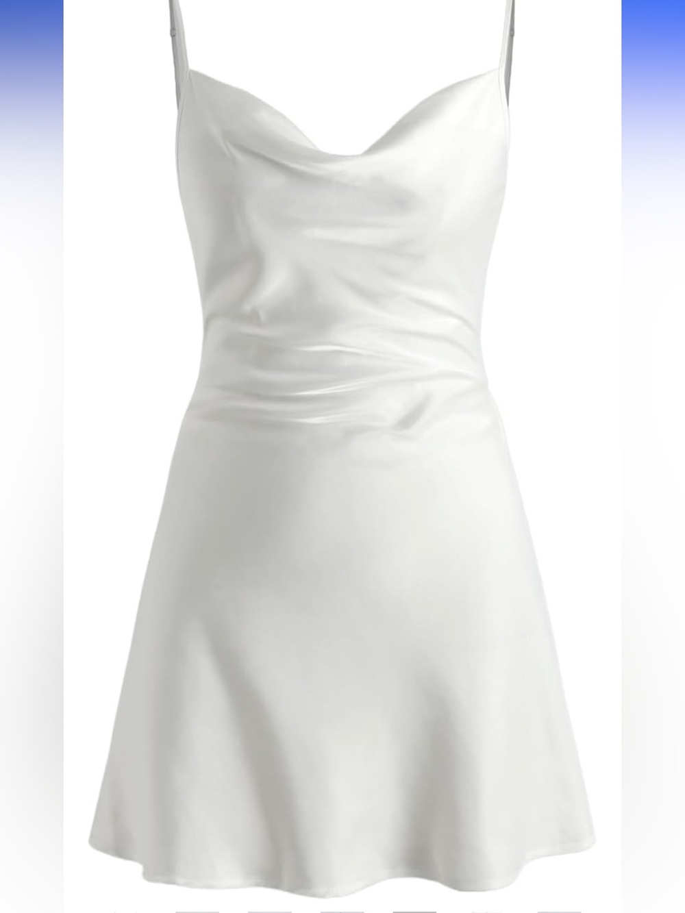 Cider Satin Cowl Neck Slip Dress